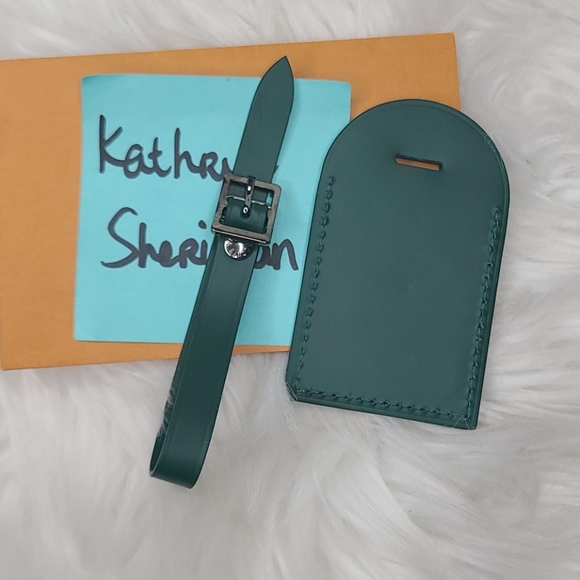 BNEW UNUSED LOUIS VUITTON LARGE HUNTER GREEN TAG - Picture 7 of 14